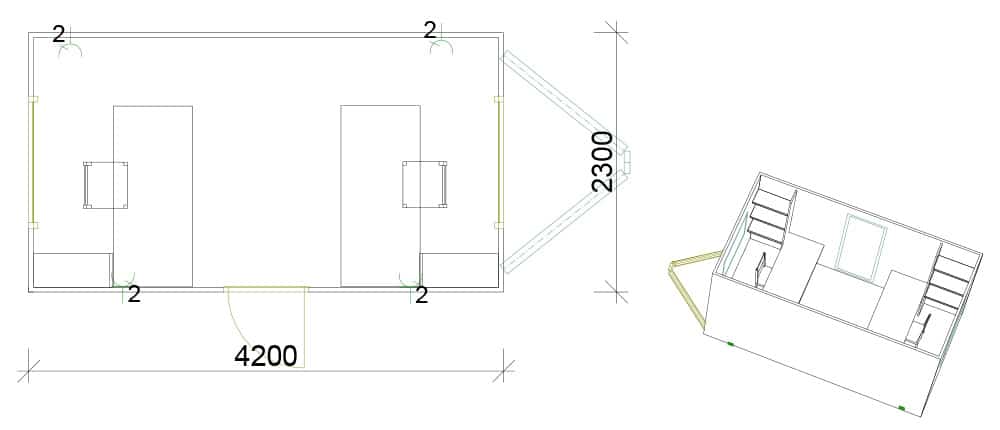 Plantegning Arnpro 420K (kontor)
